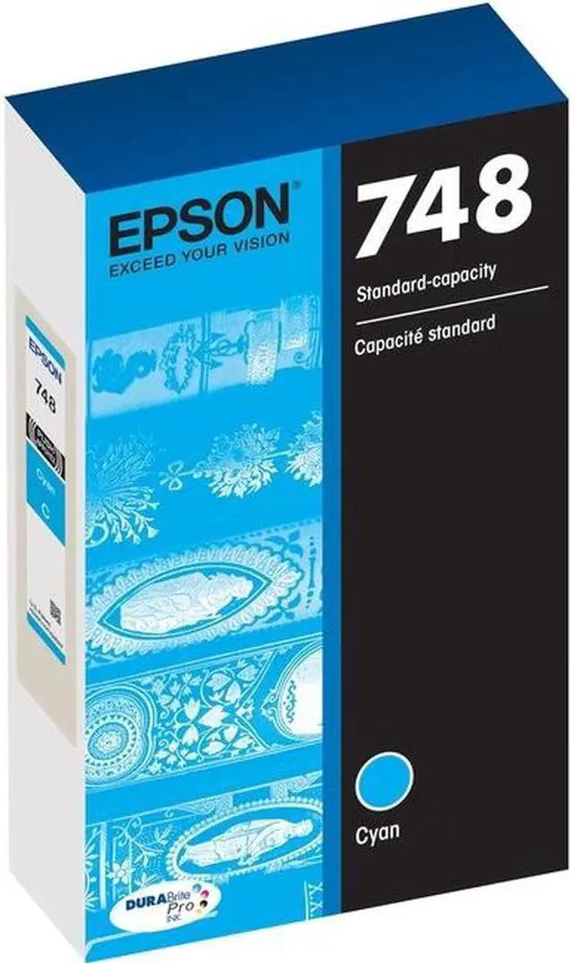 Alt view image 7 of 8 - EPSON PRINT T748220 T748 CYAN INK CARTRIDGE