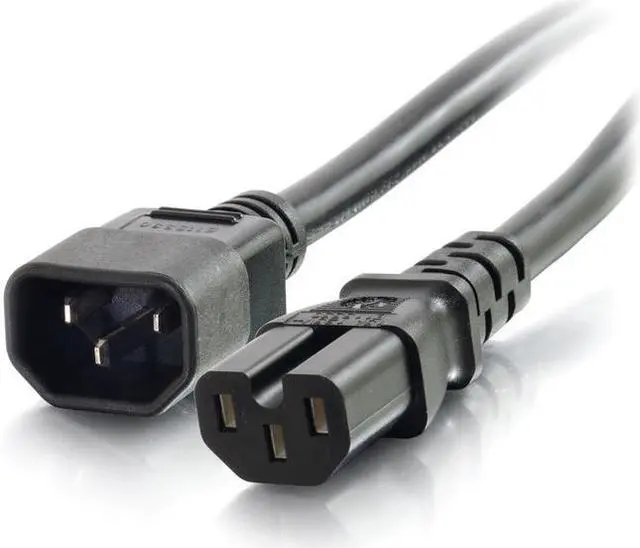 Alt view image 8 of 8 - C2G 10341 14 AWG 250 Volt Power Cord - C14 to C15, TAA Compliant, Black (6 Feet, 1.82 Meters)