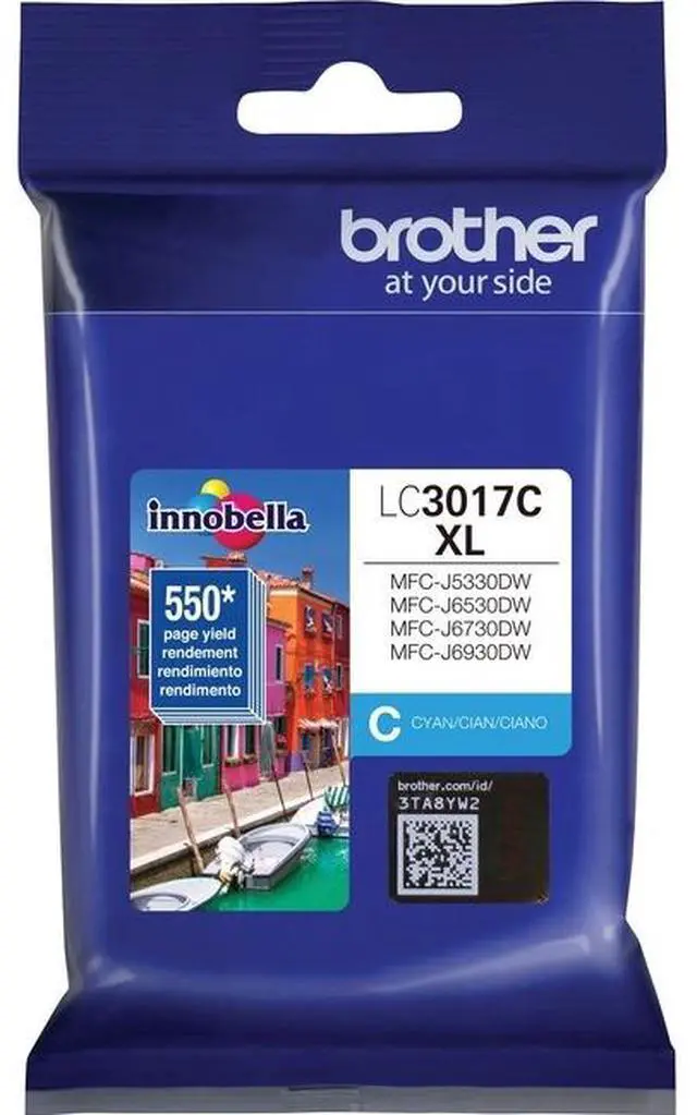Alt view image 5 of 6 - Brother LC3017 Cyan Ink Cartridge, High Yield, LC3017CS