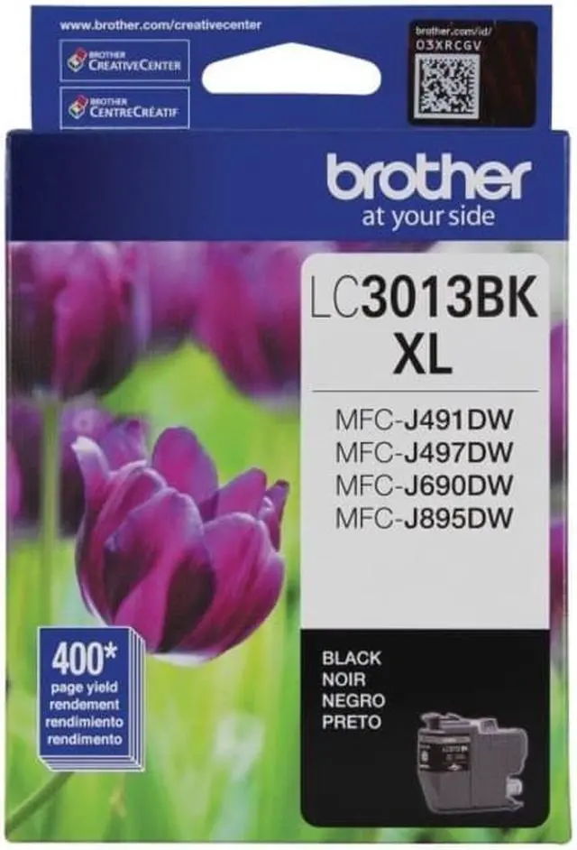 Alt view image 6 of 14 - Brother Genuine LC3013BKS High-yield Black Ink Cartridge 24337417