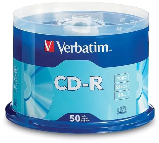 Alt view image 6 of 20 - Verbatim 700MB 52X CD-R 50 Packs Spindle Disc Model 94691  PROMO