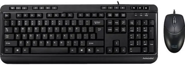 Alt view image 3 of 18 - Adesso Akb-132Cb - Antimicrobial Multimedia Desktop Keyboard And Mouse