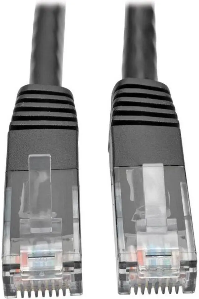 Alt view image 3 of 7 - Tripp Lite N200-005-BK Cat6 Gigabit Molded Patch Cable, 5 ft. RJ45 (M/M), 550MHz 24 AWG Black 5' (N200-005-BK)