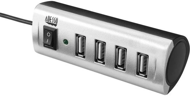 Alt view image 13 of 13 - Adesso AUH-2040 4-Port USB 2.0 Hub