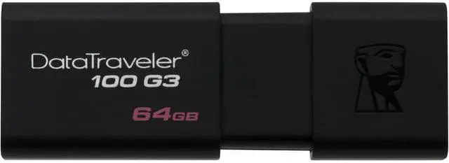 Alt view image 5 of 11 - Kingston 64GB DataTraveler 100 G3 USB 3.0 Flash Drive (DT100G3/64GBCR)