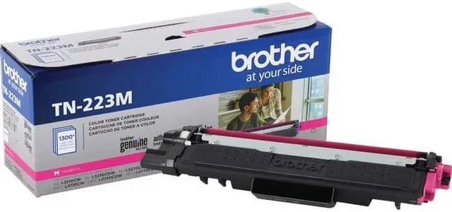 Alt view image 10 of 19 - Brother International - TN223M - Brother Genuine TN-223M Standard Yield Magenta Toner Cartridge - Laser - Standard Yield