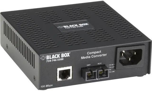 Alt view image 6 of 9 - Black Box Fast Ethernet Compact Media Converter