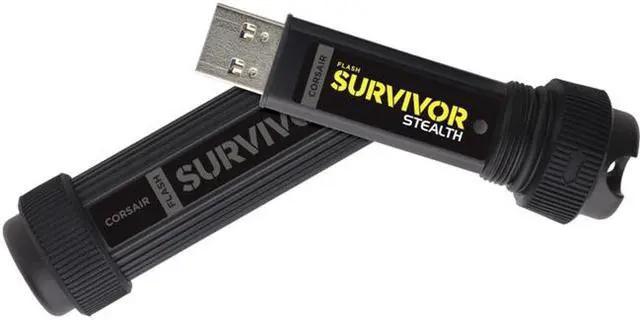 Alt view image 6 of 8 - 1TB Corsair Survivor USB3.0 Type-A Flash Drive - Black