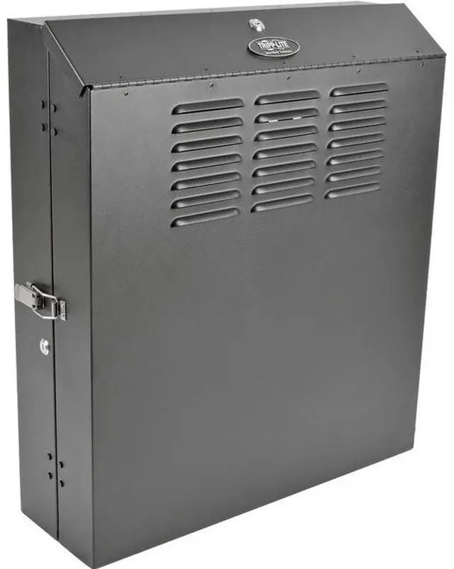 Alt view image 4 of 20 - Tripp Lite 6U Vertical Wall-Mount Rack Enclosure Cabinet, Low-Profile, Switch Depth, 20" Deep (SRWF6U)