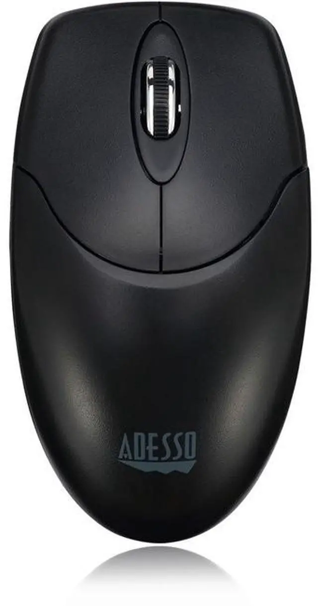 Alt view image 3 of 10 - Adesso M60 Antimicrobial 2.4GHz Wireless Optical Mouse With Metal Scroll Wheel