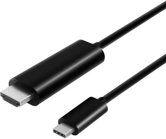 Alt view image 5 of 16 - VisionTek 901219 6 Feet USB C/Thunderbolt 3 to HDMI 2.0 Cable - Black
