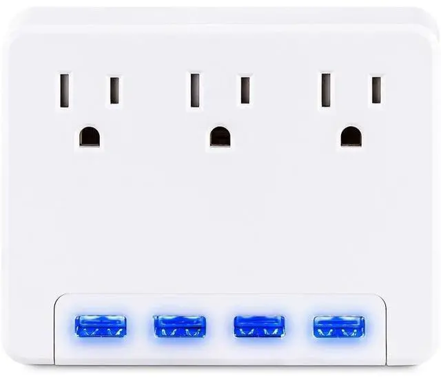 Alt view image 5 of 12 - CyberPower P3WU Wall Tap Outlet