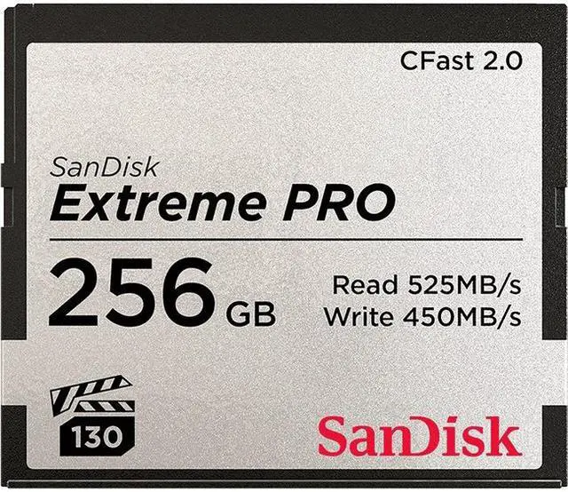 Alt view image 6 of 10 - SanDisk Extreme Pro 256GB CFast 2.0 Memory Card SDCFSP-256G-G46D