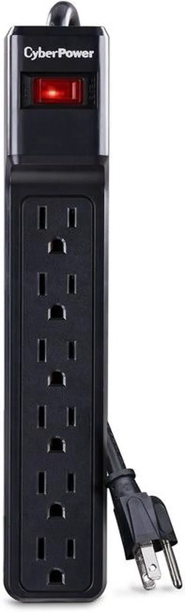 Alt view image 2 of 11 - CyberPower CSB606 6 Feet 6 Outlets 900 Joules Essential Surge Suppressor