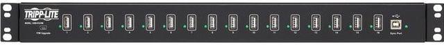 Alt view image 4 of 14 - Tripp Lite 16-Port USB Charging Station with Syncing Function - 5V 40A / 200W USB Charger Output (U280-016-RM)