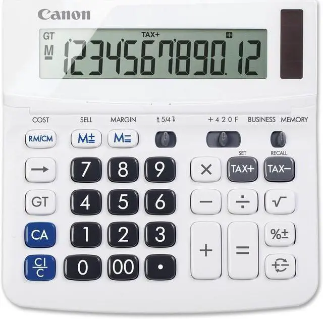 Alt view image 5 of 5 - Canon 12-Digit Financial Desktop Calculator