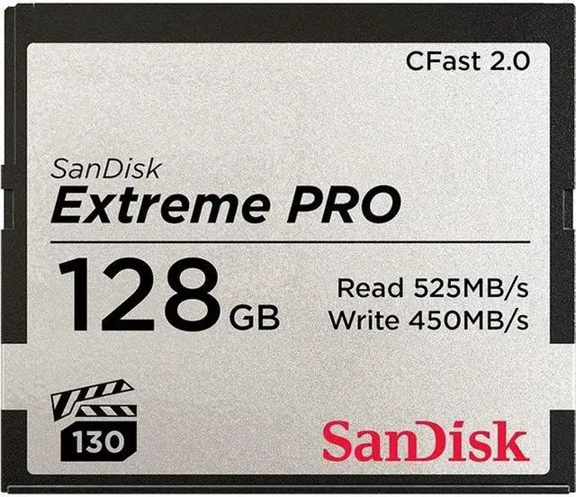 Alt view image 6 of 12 - SanDisk Extreme Pro 128GB CFast 2.0 Flash Card Model SDCFSP-128G-G46D