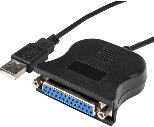Alt view image 3 of 6 - Rocstor Premium 4ft Parallel Printer Adapter USB DB25 parallel Type A Male