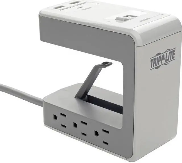 Alt view image 12 of 20 - TRIPP LITE TLP648USBC 8.0 Feet 6 Outlets 1080 Joules Surge Protector