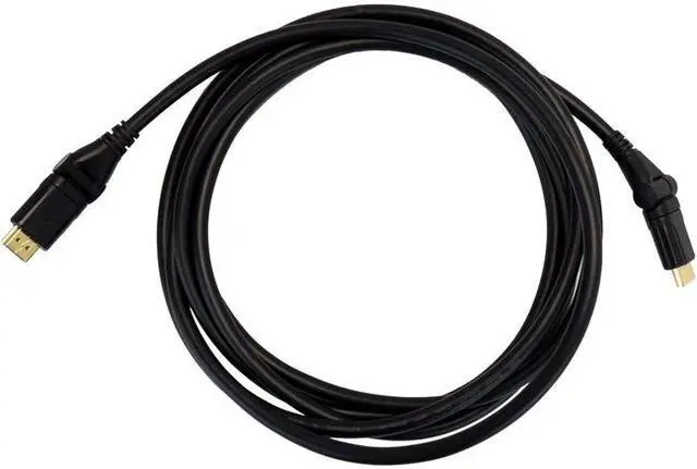 Alt view image 9 of 9 - VisionTek 900811 3 ft. Black HDMI Pivot Cable 3 ft (M/M) Male to Male