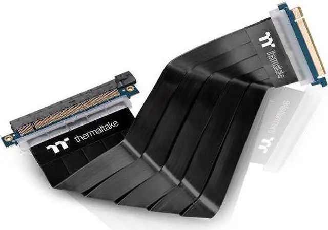 Alt view image 9 of 20 - Thermaltake AC-045-CN1OTN-C1 TT Premium PCI-E x16 3.0 Extender Riser Cable 300mm Graphic Cards - Black