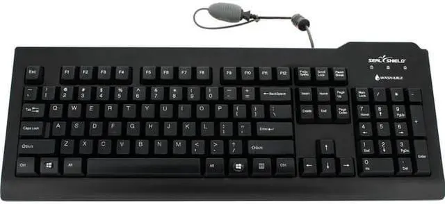 Alt view image 2 of 11 - SEAL SHIELD SSKSV207 MEDICAL GRADE KEYBOARD W/ QUICK CONNECT - DISHWASHER SAFE - QWERTY ANSI USA (BLA