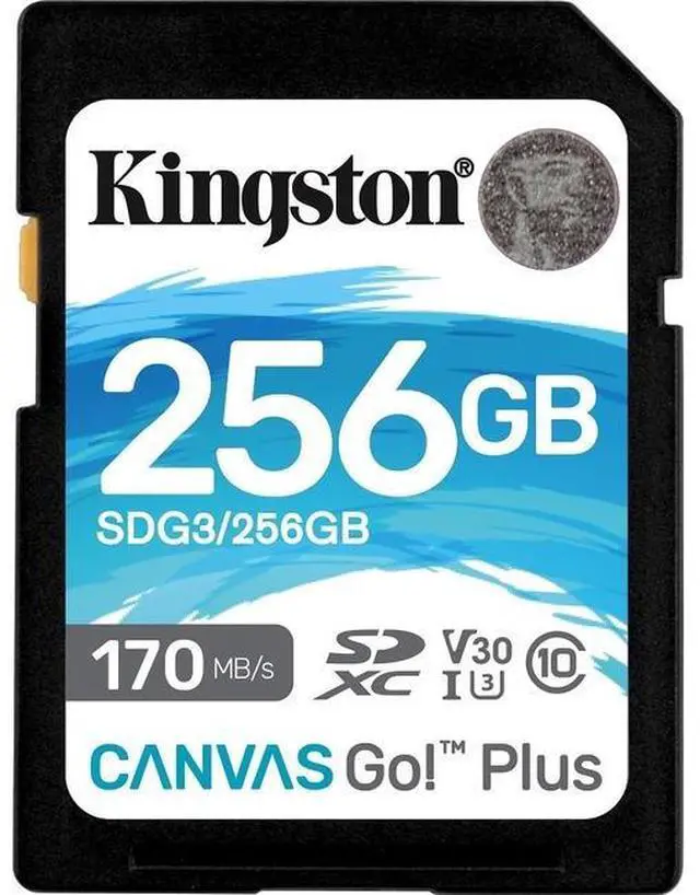 Alt view image 5 of 14 - Kingston Canvas Go! Plus 256 Gb Class 10/Uhs-I (U3) Sdxc
