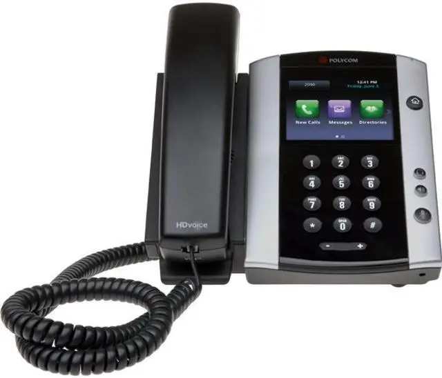 Alt view image 2 of 3 - Polycom 2200-48500-025 VVX 501 WW PoE Network VoIP Device