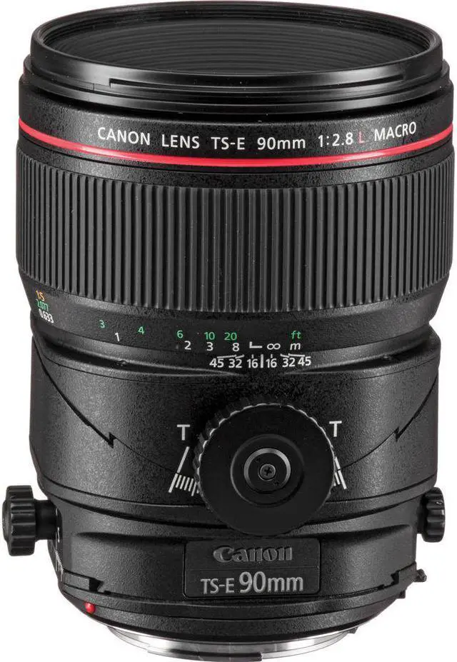 Alt view image 4 of 4 - Canon TS-E 90mm f/2.8L Macro Tilt-Shift Lens  with BONUS Bundle | Memory | Backpack | Monopod | Cleaning Kit | Intl Model