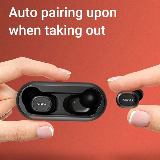 Alt view image 3 of 7 - QCY T1C TWS Earphone Blutooth 5.0 Headphone 3D stereo Dual Mic Noise Cancelling Headset with charging box