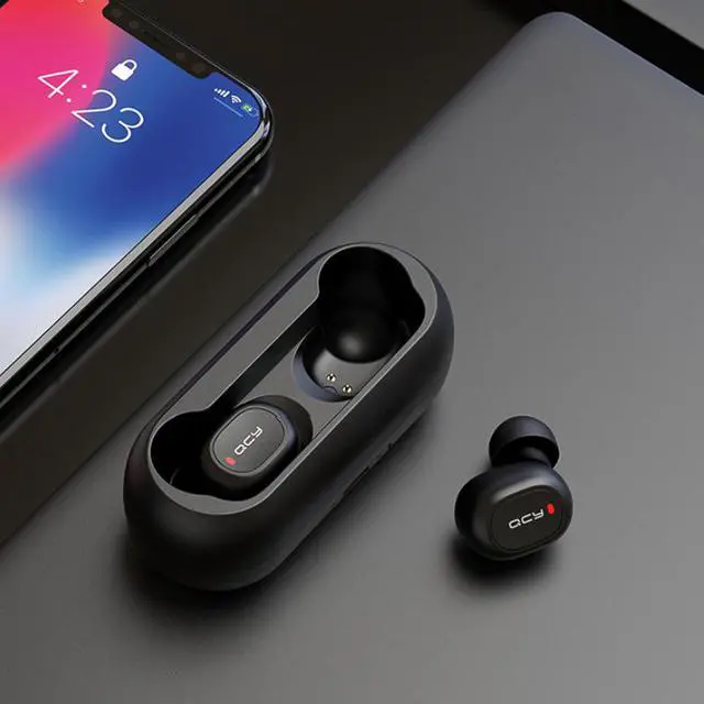 Alt view image 6 of 7 - QCY T1C TWS Earphone Blutooth 5.0 Headphone 3D stereo Dual Mic Noise Cancelling Headset with charging box