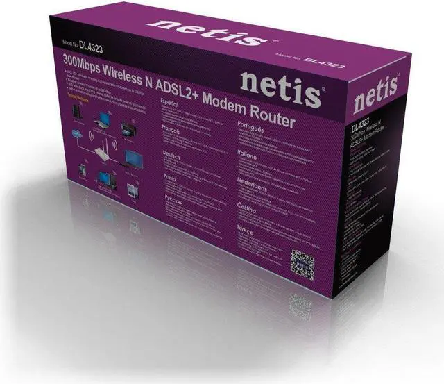 Alt view image 18 of 20 - Netis DL4323 300Mbps Wireless N ADSL2+ Modem Router