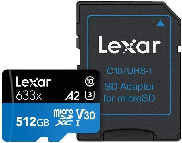 Alt view image 7 of 20 - Lexar High-Performance 633x 512GB microSDXC Flash Card Model LSDMI512BBNL633A