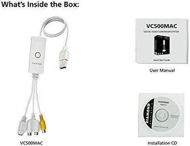 Alt view image 12 of 17 - Diamond VC500MAC VC500 USB 2.0 Video & Audio Capture Device For Mac
