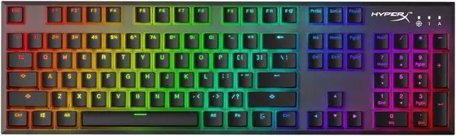 Alt view image 5 of 8 - HyperX Double Shot PBT 104 Mechanical Keycap Set - Black & White Pudding