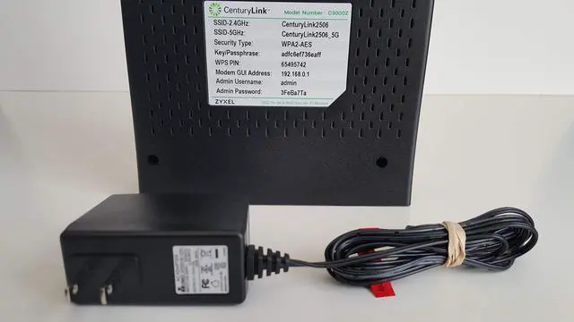 Alt view image 3 of 8 - ZyXEL C3000Z Modem CenturyLink