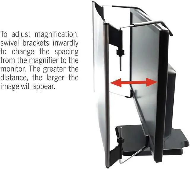 Alt view image 7 of 8 - Kantek LCD 22" Monitor Magnifier