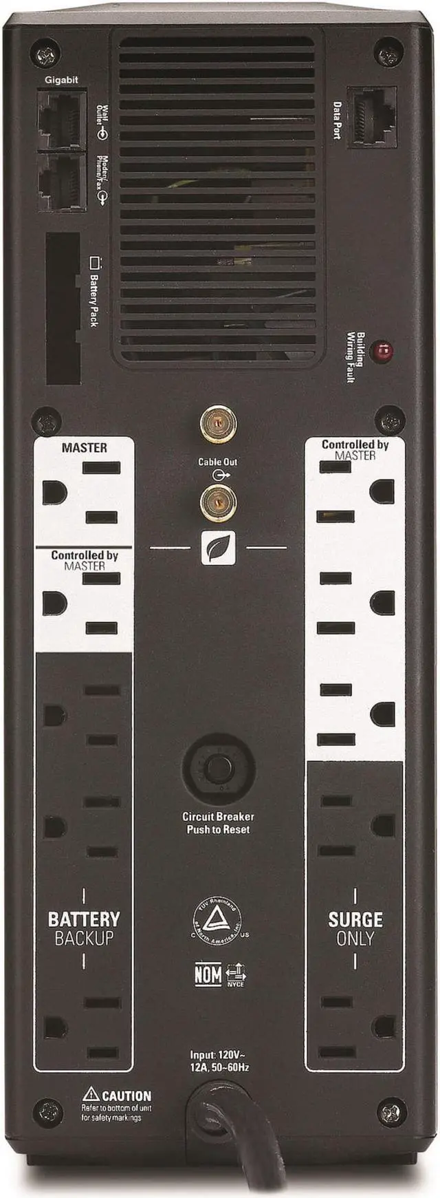 Alt view image 3 of 9 - APC Back-UPS Pro 1500VA UPS Battery Backup & Surge Protector (BR1500G)