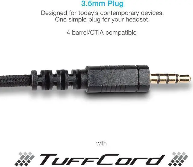 Alt view image 6 of 20 - CYBER ACOUSTICS AC-5002 Stereo headset SingleComboPlug