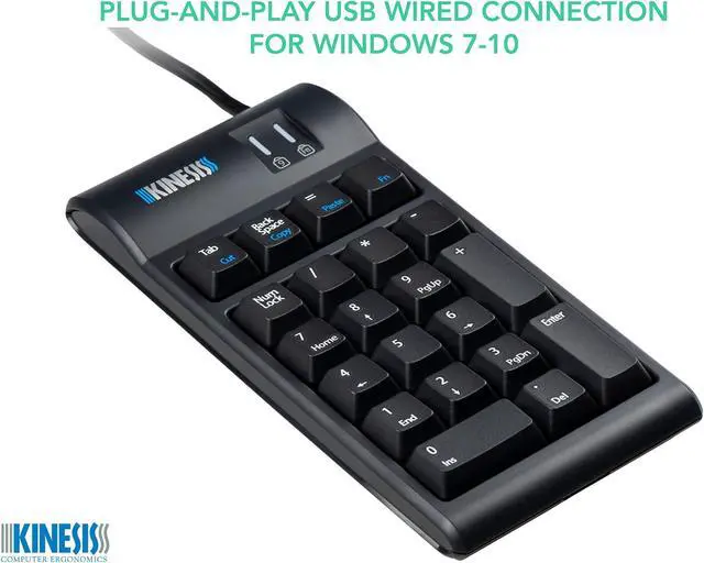 Alt view image 11 of 20 - Kinesis Freestyle2 Keypad for PC, AC800HPB-US