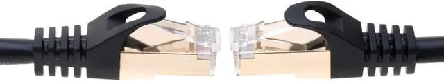Alt view image 2 of 6 - Cables Direct Online 200FT Cat7 Ethernet Cable  S/FTP Shielded RJ45 Patch Cord for 10Gbps High-Speed Networking  Black