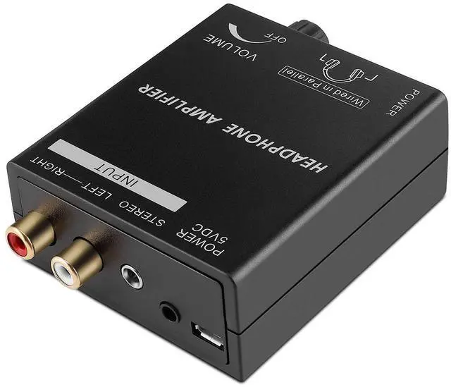 Alt view image 5 of 9 - tnp portable headphones amplifier stereo headphone earphone amp volume control audio booster with rca input 3.5mm 6.3mm output jack & power switch