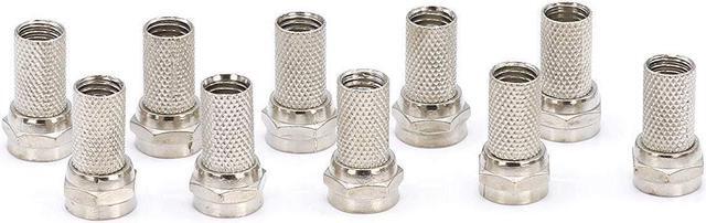 Alt view image 12 of 16 - Coaxial Cable Screw on RG6 Connector | No Tools Required | Pack of 4