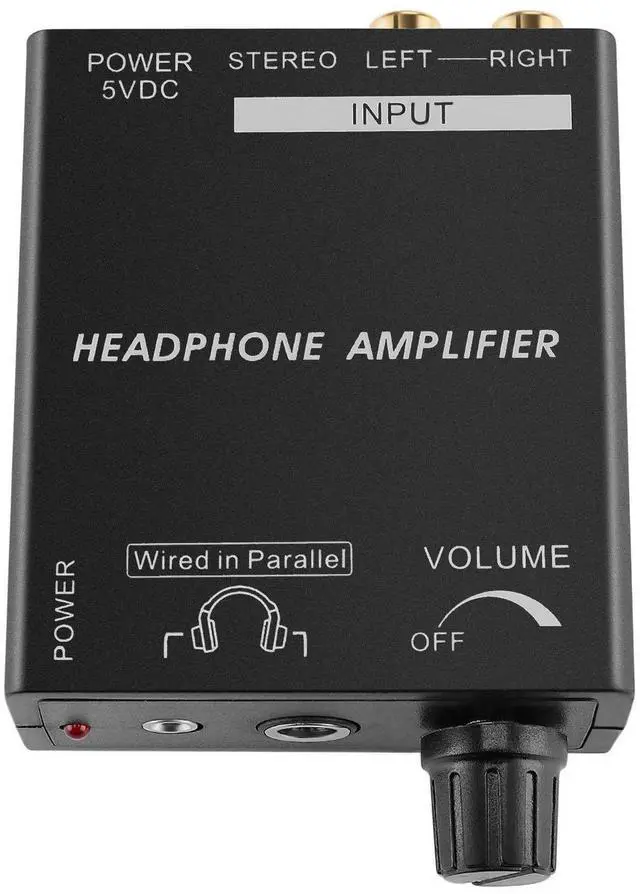 Alt view image 6 of 9 - tnp portable headphones amplifier stereo headphone earphone amp volume control audio booster with rca input 3.5mm 6.3mm output jack & power switch