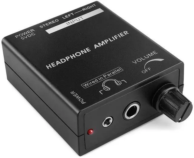 Alt view image 2 of 9 - tnp portable headphones amplifier stereo headphone earphone amp volume control audio booster with rca input 3.5mm 6.3mm output jack & power switch