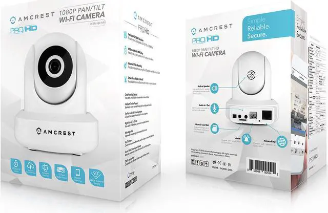 Alt view image 17 of 20 - Amcrest 1080P WiFi Security Camera 2MP (1920TVL) Indoor Pan/Tilt Wireless IP Camera, Home Video Surveillance System with IR Night Vision, Two-Way Talk for Pet, Nanny Cam Baby Monitor IP2M-841W (White)