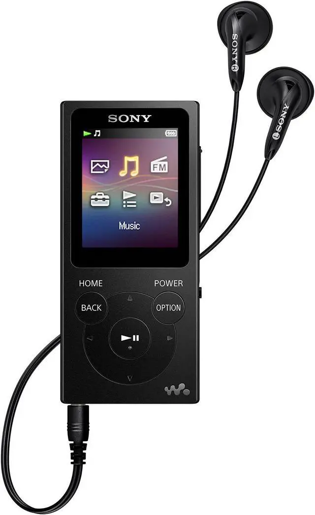 Alt view image 5 of 8 - Sony NW-E394 8GB Walkman Audio Player (Black)