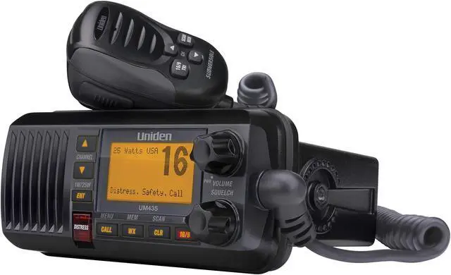 Alt view image 8 of 20 - Uniden Um435 Fixed Mount Vhf Radio Black
