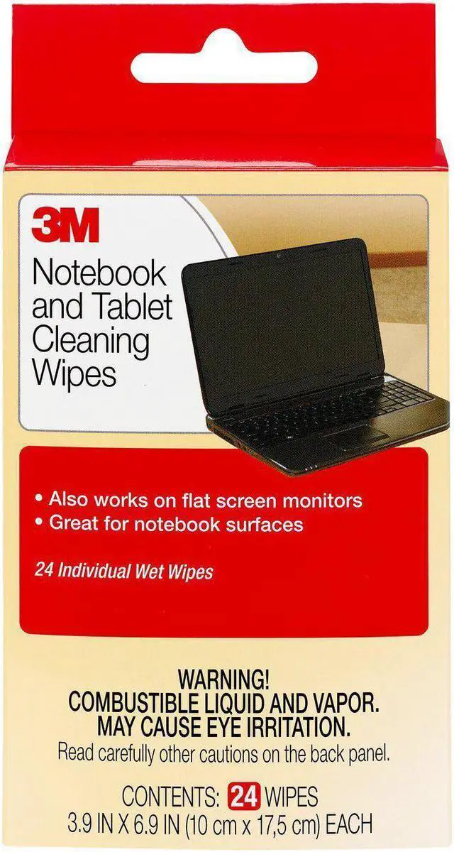 Alt view image 2 of 5 - 3M Notebook Screen Cleaning Wipes, 3.9 x 6.9 Inches (CL630)
