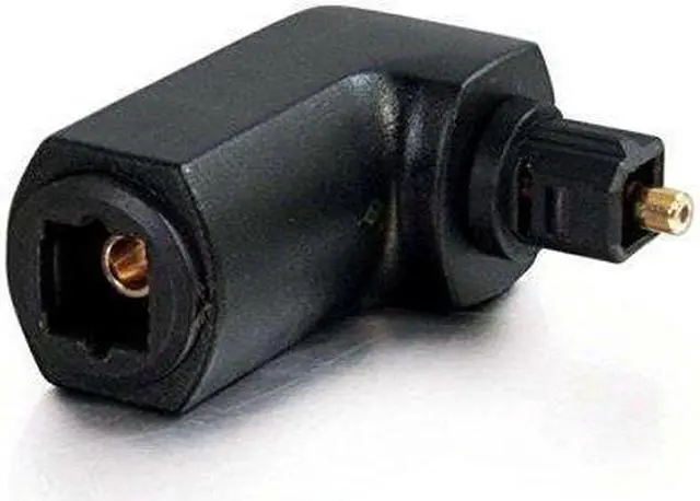 Alt view image 12 of 20 - C2G 40016 VELOCITY™ RIGHT ANGLE TOSLINK® PORT SAVER ADAPTER